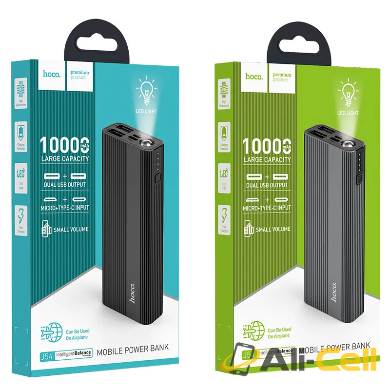 Power bank “J54 Spirit power” 10000mAh (J54 Metal Gray) — 7