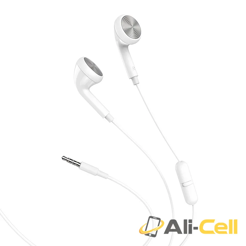 Wired earphones 3.5mm “M73 Joan” with mic (M73 White) — 2