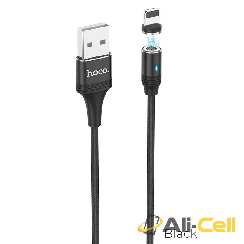 Cable USB to Lightning “U76 Fresh” for charging (U76 Lightning Black, 1.2m)