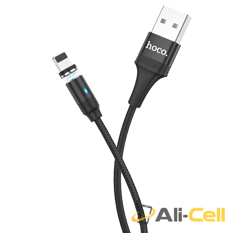 Cable USB to Lightning “U76 Fresh” for charging (U76 Lightning Black, 1.2m) — 2