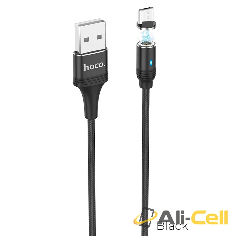 Cable USB to Micro-USB “U76 Fresh” for charging (U76 Micro Usb Black, 1.2m)