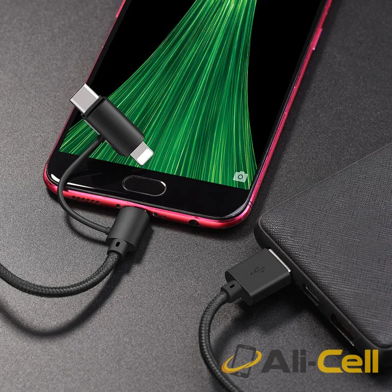 Cable 3-in-1 “X41 Multi-way” charging data sync (X41 3in1 Red, 1.0m) — 5