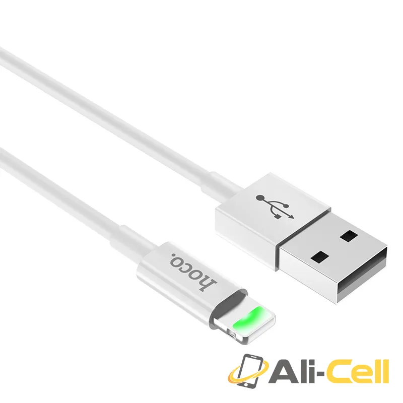 Cable USB to Lightning “X43 Satellite” charging data sync (X43 Lightning White, 1.0m) — 2