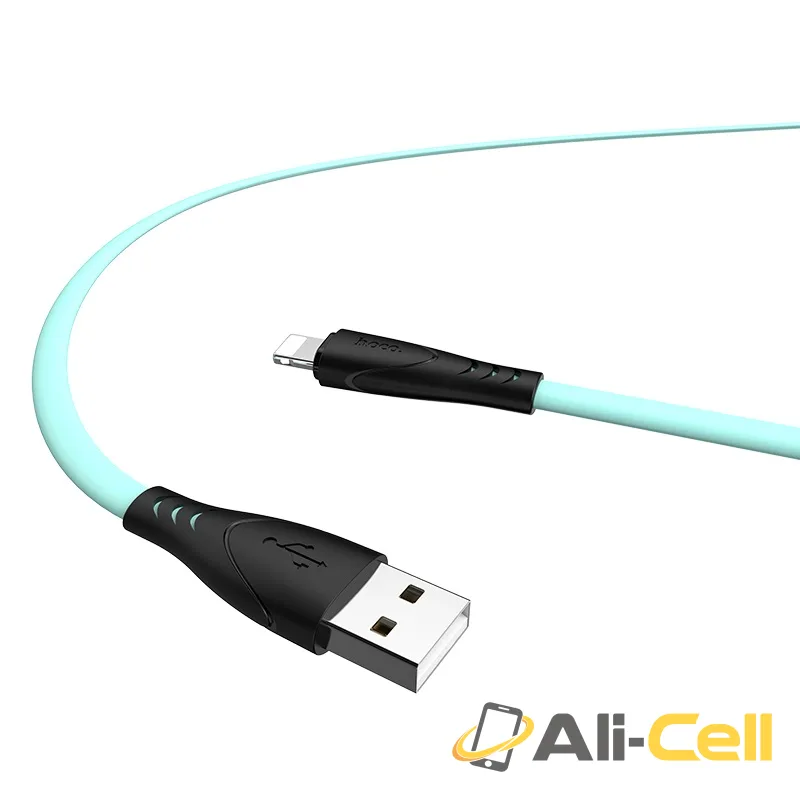 Cable USB to Lightning “X42 Soft Silicone” charging data sync (X42 Lightning White, 1.0m) — 2