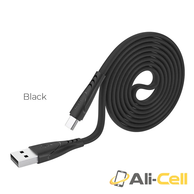 Cable USB to Type-C “X42 Soft Silicone” charging data sync (X42 Type C Black, 1.0m)