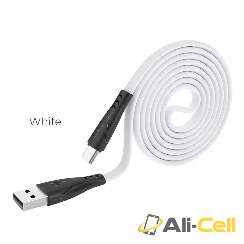 Cable USB to Type-C “X42 Soft Silicone” charging data sync (X42 Type C White, 1.0m)