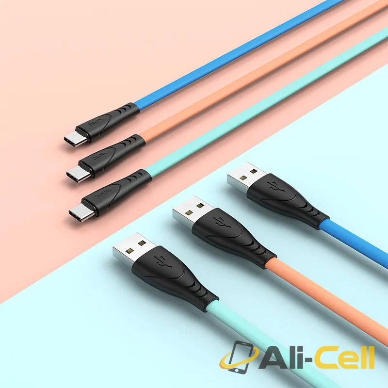Cable USB to Type-C “X42 Soft Silicone” charging data sync (X42 Type C Orange Yellow, 1.0m) — 6