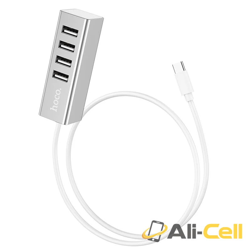 Type-C hub “HB1” Type-C to 4 USB 2.0 ports converter (Hb1 Type C Silver) — 3
