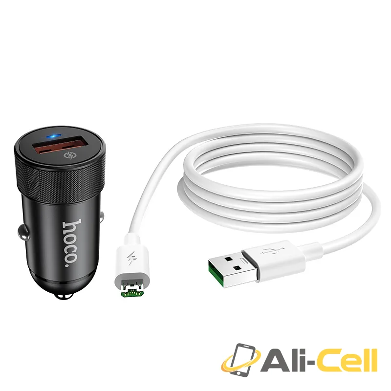Car charger “Z32A Flash power” set with cable (Z32a Micro Usb 7pin Black, Set With Micro Usb Cable) — 4