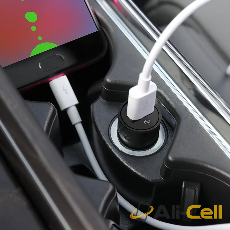 Car charger “Z32A Flash power” set with cable (Z32a Type C Black, Set With Type C Cable) — 6