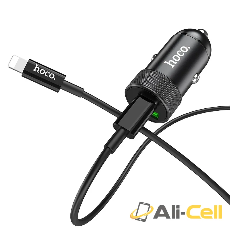 Car charger “Z32B Speed up” PD+QC3.0 set with cable (Z32b Black, Single) — 2