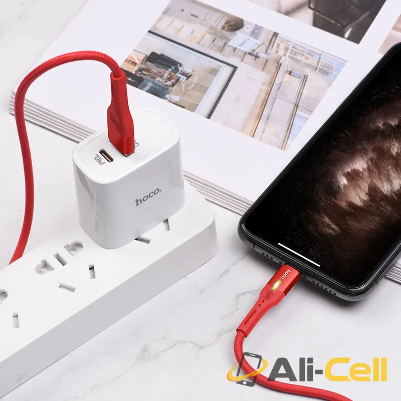 Cable USB to Lightning “S24 Celestial” charging data sync (S24 Lightning Red, 1.2m) — 5