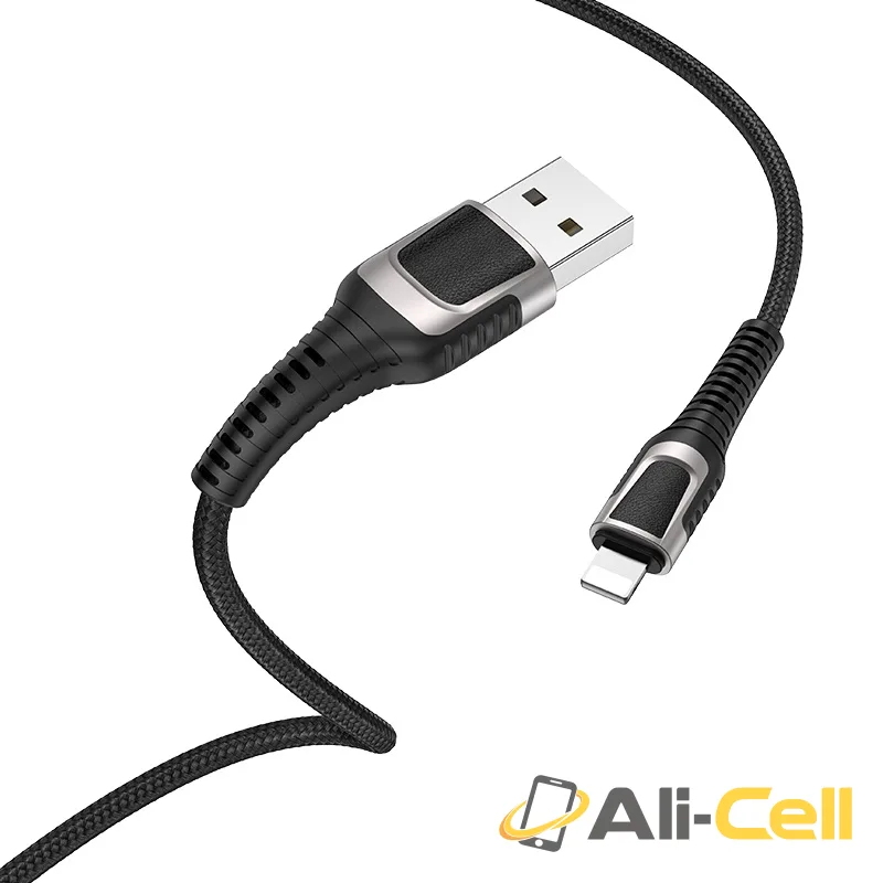 Cable USB to Lightning “U81 Jazz” charging data sync (U81 Lightning Red, 1.2m) — 2