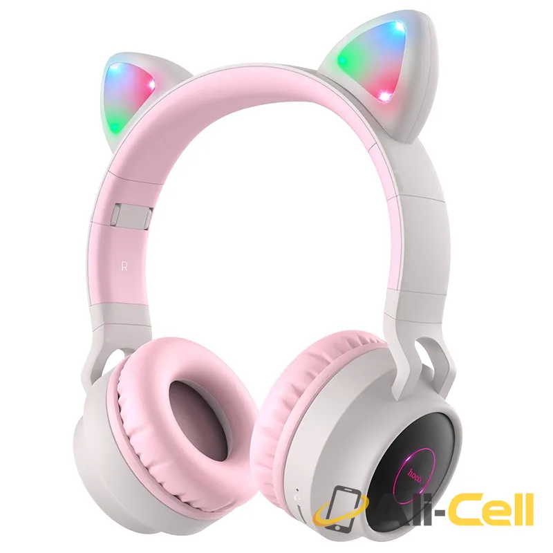 Headphones “W27 Cat ear” wireless wired (W27 Gray) — 2