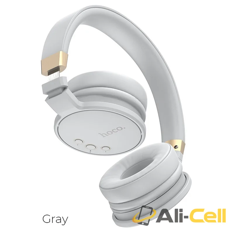 Headphones “W26 Enjoyment” wireless wired (W26 Gray)