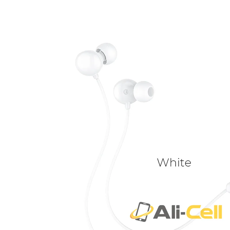 Wired earphones 3.5mm “M69 Expression” with mic (canned package) (M69 Canned Package White)