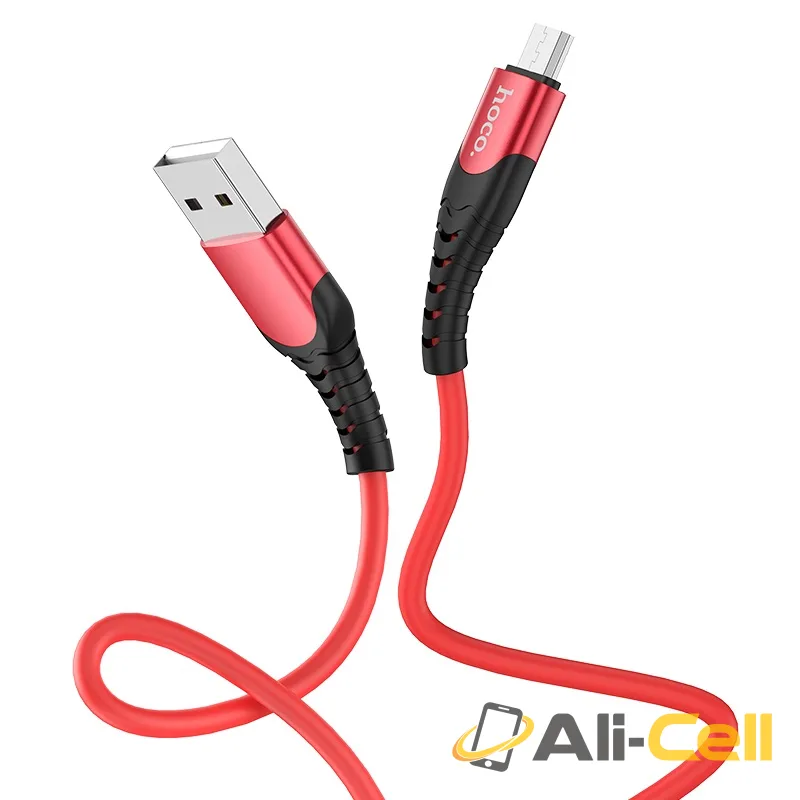Cable USB to Micro-USB “U80 Cool silicone” charging data sync (U80 Micro Usb Black, 1.2m) — 3
