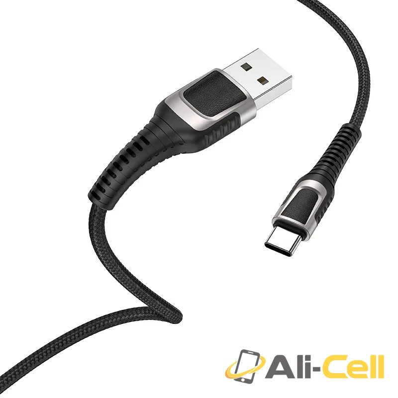 Cable USB to Type-C “U81 Jazz” charging data sync (U81 Type C Black, 1.2m) — 2