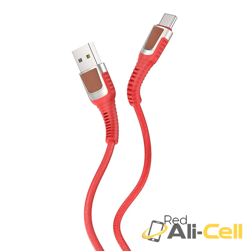 Cable USB to Type-C “U81 Jazz” charging data sync (U81 Type C Red, 1.2m)