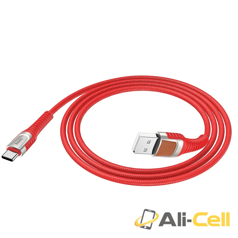 Cable USB to Type-C “U81 Jazz” charging data sync (U81 Type C Red, 1.2m) — 3
