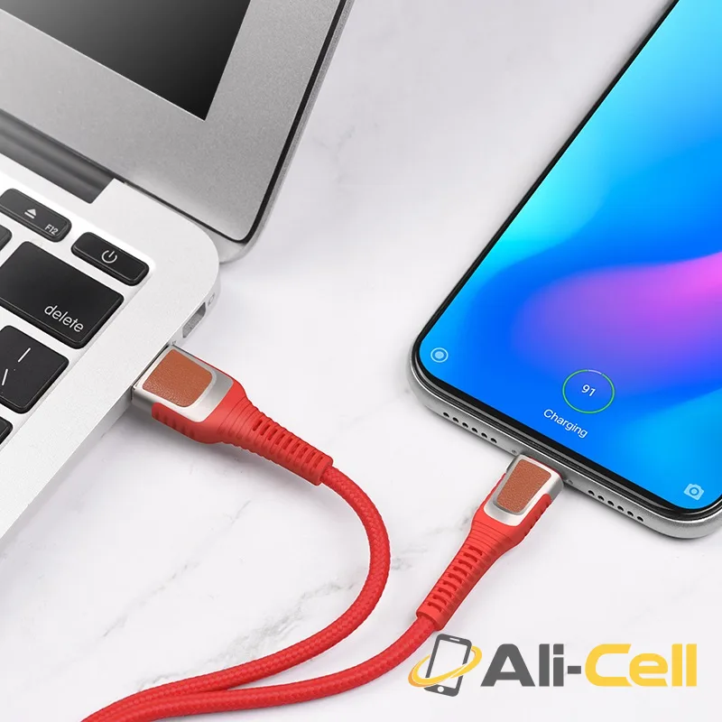 Cable USB to Type-C “U81 Jazz” charging data sync (U81 Type C Red, 1.2m) — 5
