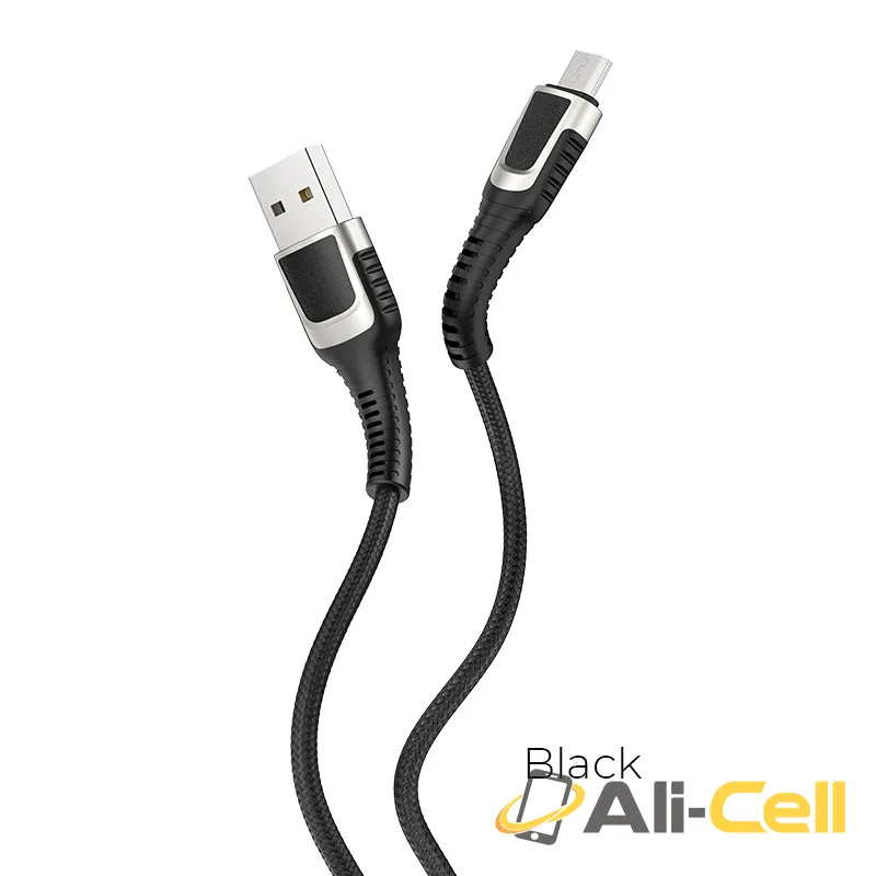 Cable USB to Micro-USB “U81 Jazz” charging data sync (U81 Micro Usb Black, 1.2m)