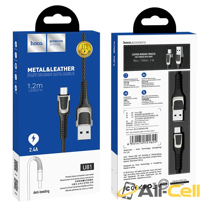 Cable USB to Micro-USB “U81 Jazz” charging data sync (U81 Micro Usb Black, 1.2m) — 6