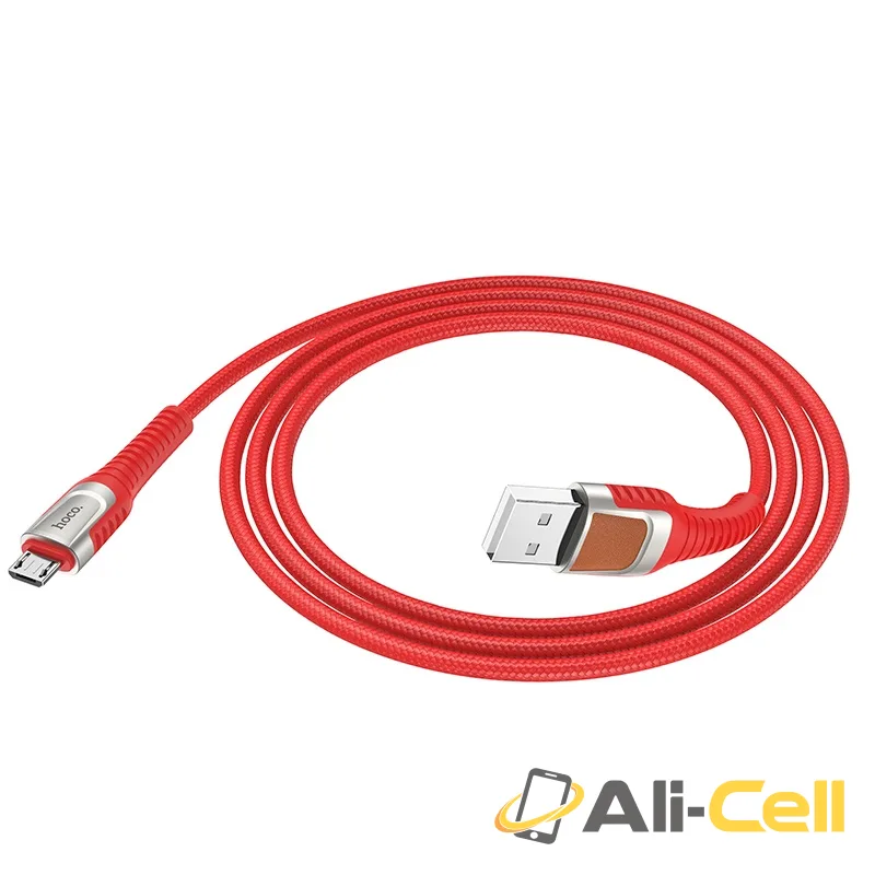 Cable USB to Micro-USB “U81 Jazz” charging data sync (U81 Micro Usb Red, 1.2m) — 2