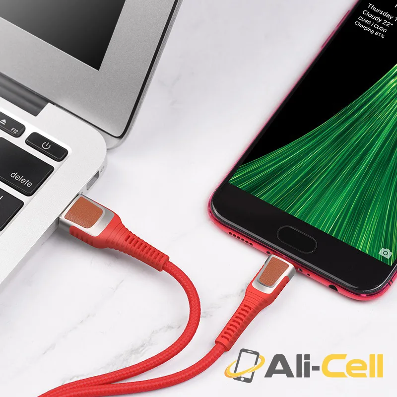 Cable USB to Micro-USB “U81 Jazz” charging data sync (U81 Micro Usb Red, 1.2m) — 5