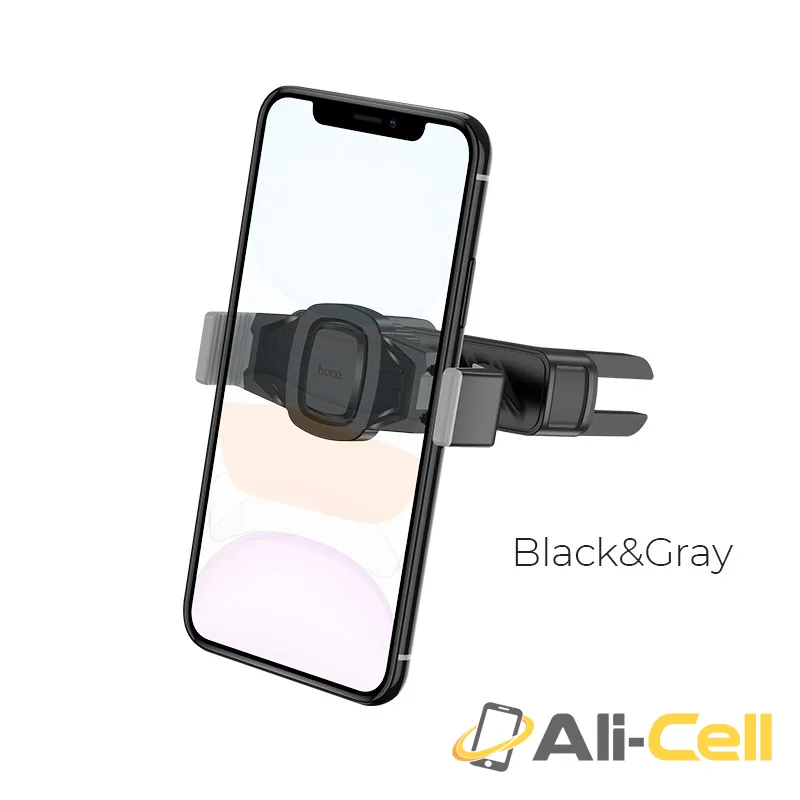 Car holder “CA63 Royal” for round air outlet (Ca63 Black Gray)