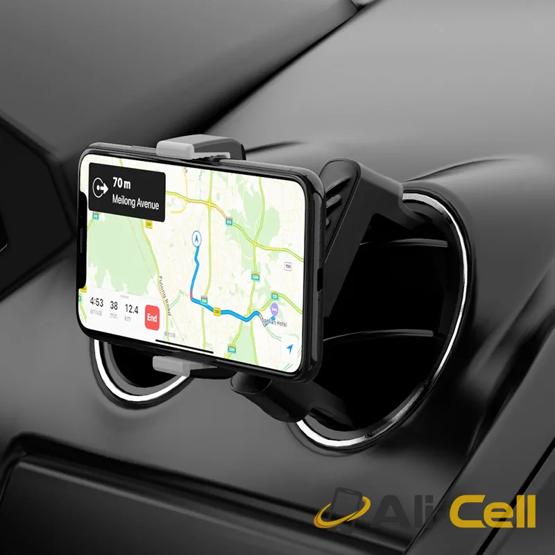 Car holder “CA63 Royal” for round air outlet (Ca63 Black Gray) — 5
