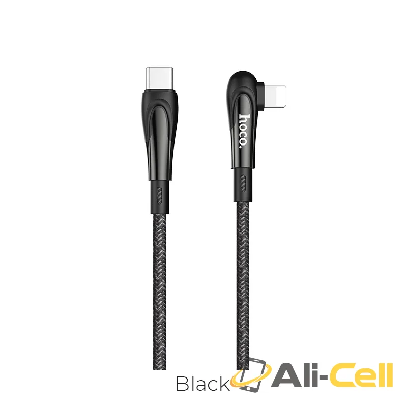 Cable Type-C to Lightning “U84 Rally” PD charging data sync (U84 Type C Lightning Black, 1.2m)