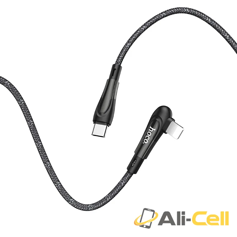 Cable Type-C to Lightning “U84 Rally” PD charging data sync (U84 Type C Lightning Black, 1.2m) — 2