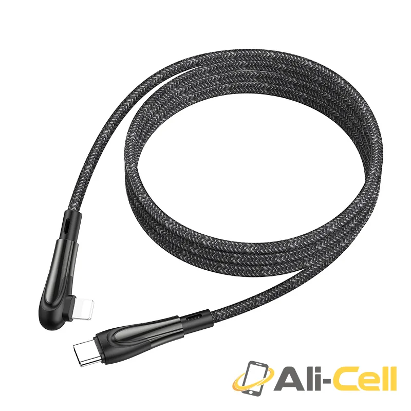 Cable Type-C to Lightning “U84 Rally” PD charging data sync (U84 Type C Lightning Black, 1.2m) — 3