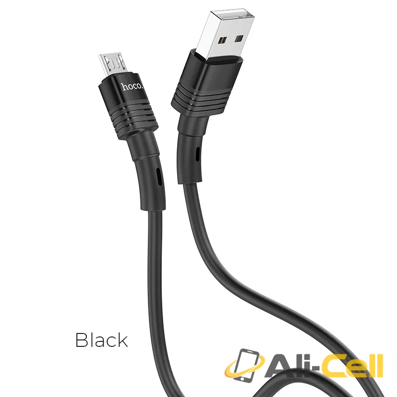 Cable USB to Micro-USB “U82 Cool grace” charging data sync (U82 Micro Usb Black, 1.2m)