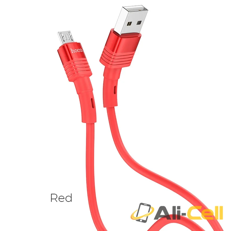 Cable USB to Micro-USB “U82 Cool grace” charging data sync (U82 Micro Usb Red, 1.2m)