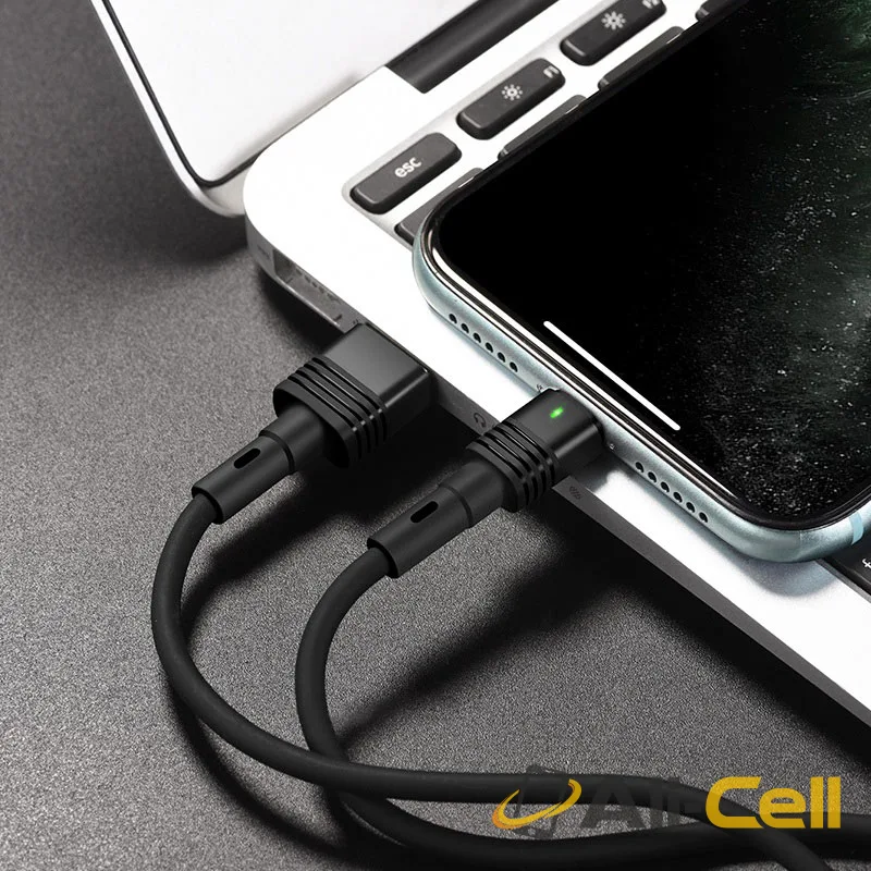 Cable USB to Lightning “U82 Cool grace” charging data sync (U82 Lightning Black, 1.2m) — 5