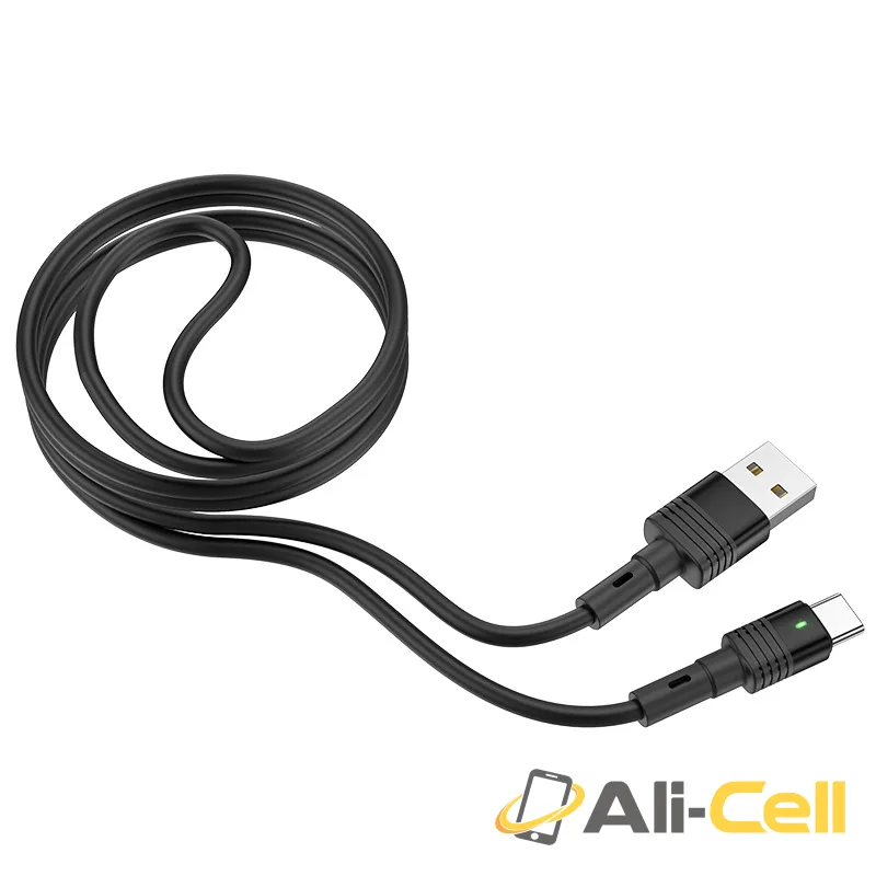 Cable USB to Type-C “U82 Cool grace” charging data sync (U82 Type C Red, 1.2m) — 2