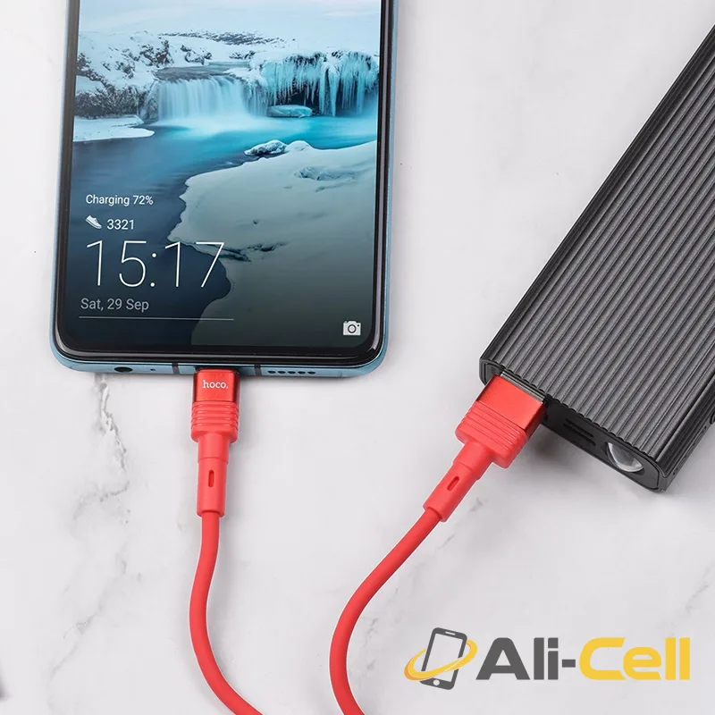 Cable USB to Type-C “U82 Cool grace” charging data sync (U82 Type C Red, 1.2m) — 5