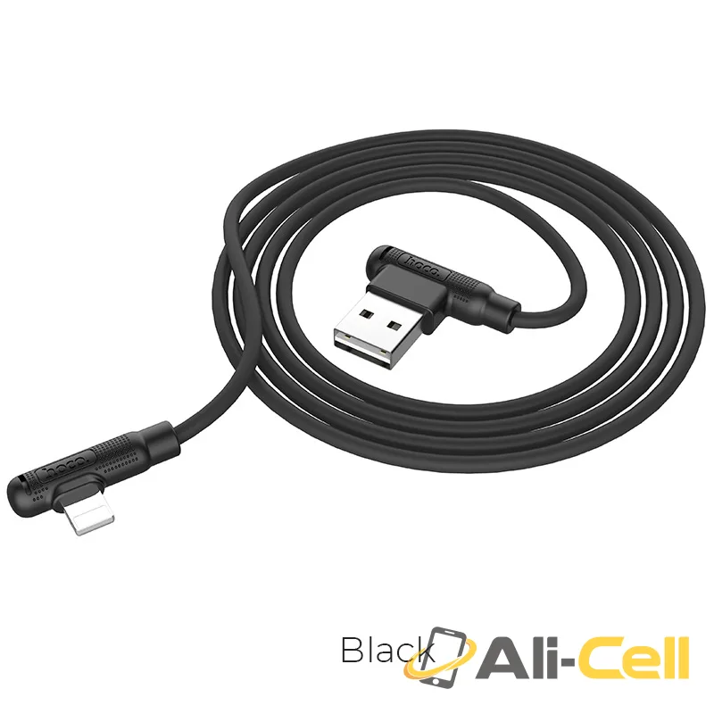 Cable USB to Lightning “X46 Pleasure” charging data sync (X46 Lightning Black, 1.0m)