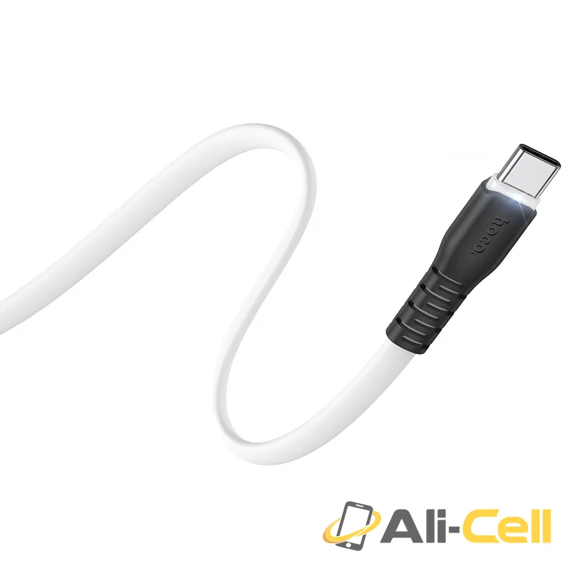 Cable USB to Type-C “X44 Soft silicone” charging data sync (X44 Type C Black, 1.0m) — 4