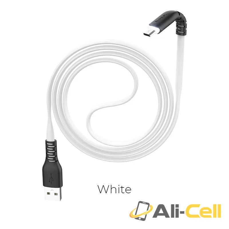 Cable USB to Micro-USB “X44 Soft silicone” charging data sync (X44 Micro Usb White, 1.0m)