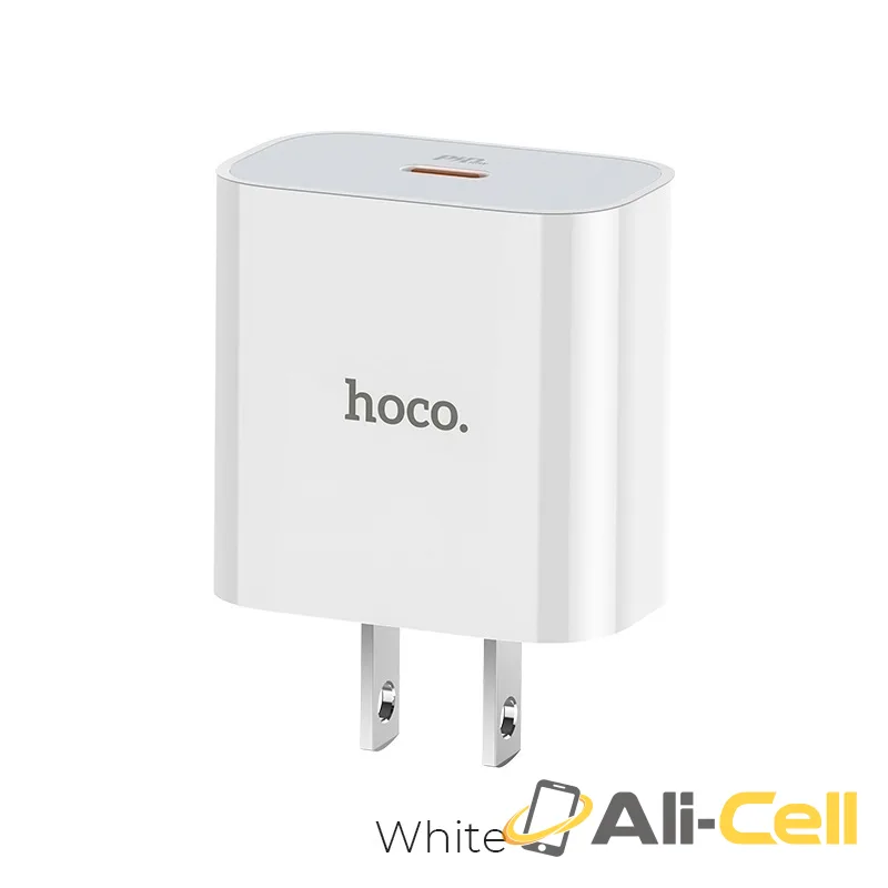 Wall charger “C76 Speed source” PD3.0 US Type-C output set with cable (C76 White, Single)