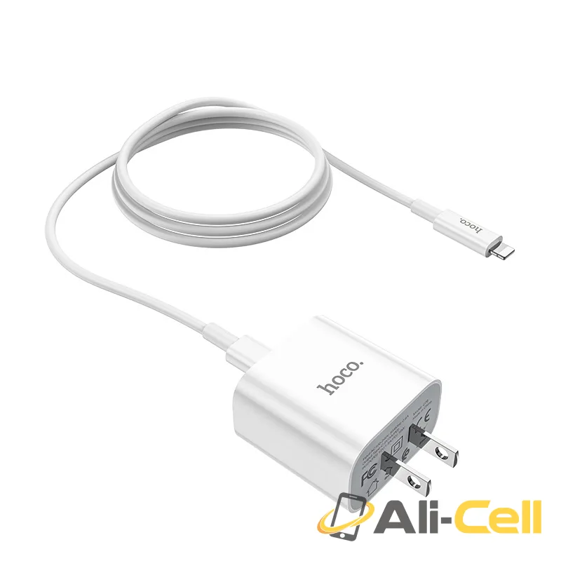 Wall charger “C76 Speed source” PD3.0 US Type-C output set with cable (C76 White, Single) — 4