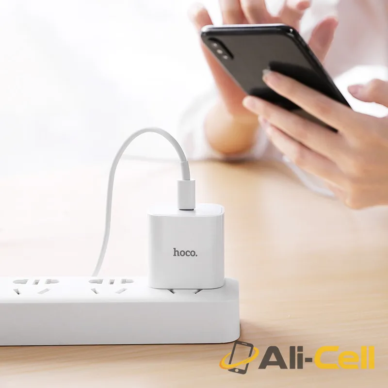 Wall charger “C76 Speed source” PD3.0 US Type-C output set with cable (C76 Type C Lightning White, Set With Type C To Lightning Cable) — 5