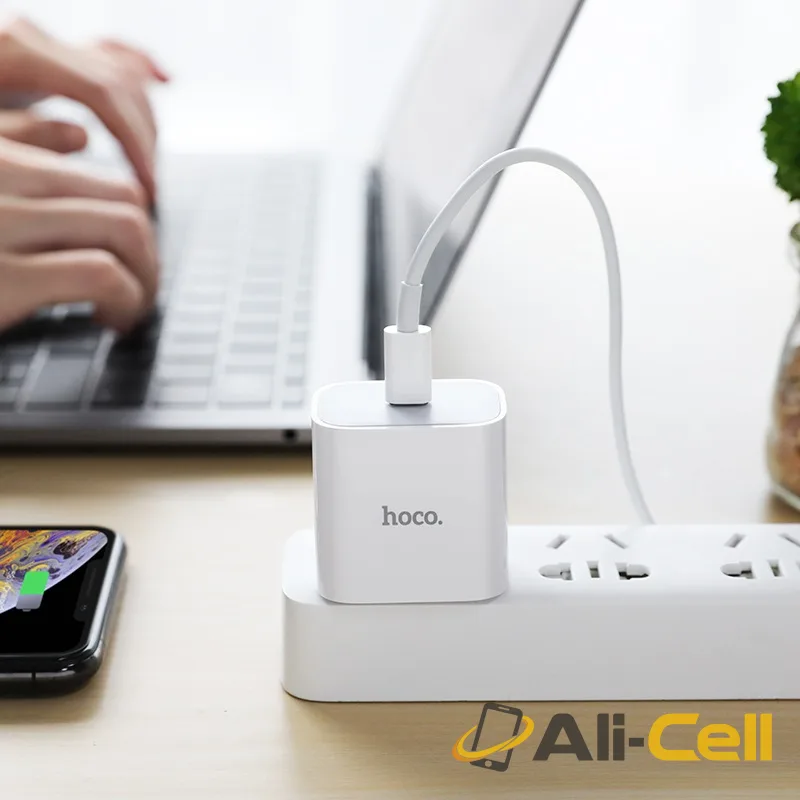Wall charger “C76 Speed source” PD3.0 US Type-C output set with cable (C76 Type C Lightning White, Set With Type C To Lightning Cable) — 6