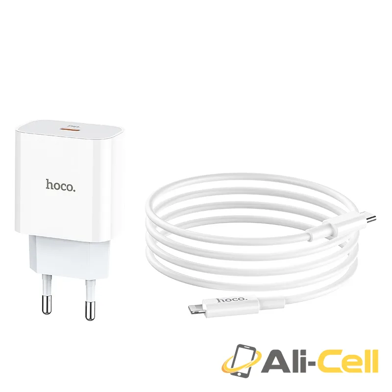 Wall charger “C76A Speed source” PD3.0 EU Type-C output set with cable (C76a White, Single) — 4