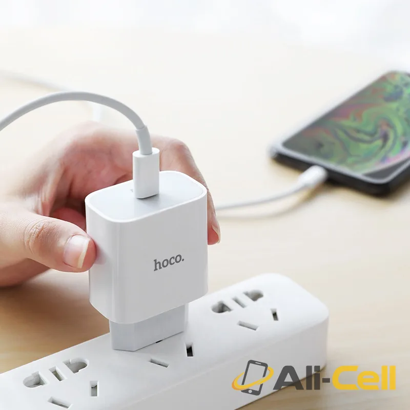 Wall charger “C76A Speed source” PD3.0 EU Type-C output set with cable (C76a White, Single) — 5