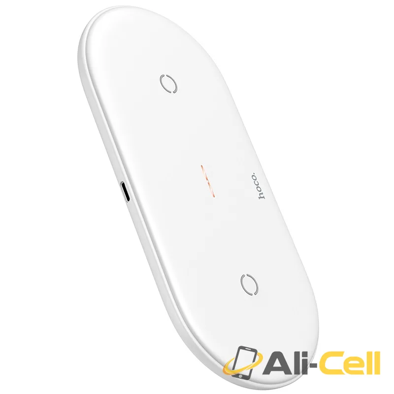 Wireless charger “CW23 Dual power” tabletop charging dock (Cw23 White) — 3