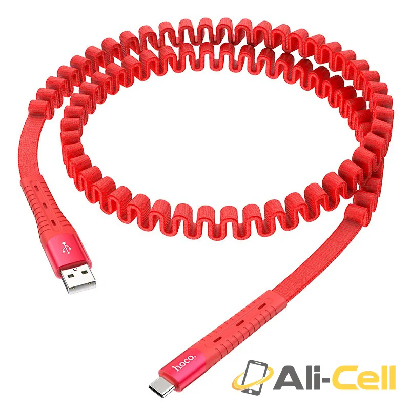 Cable USB to Type-C “U78 Cotton treasure” charging data sync (U78 Type C Black, 1.2m) — 3